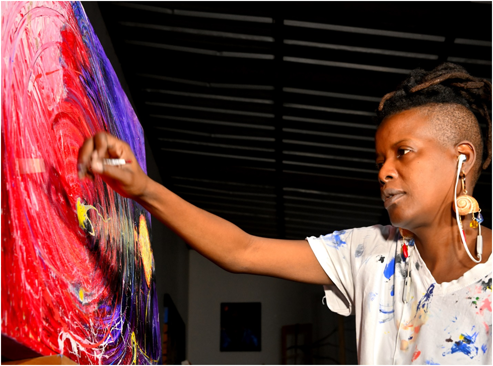 La plasticienne Myrielle Pierre Charlier